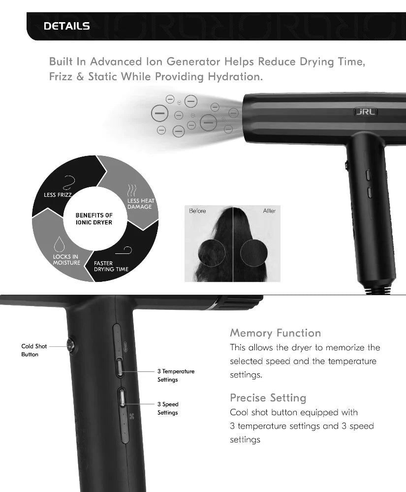 JRL Blow Dryer Forte Pro