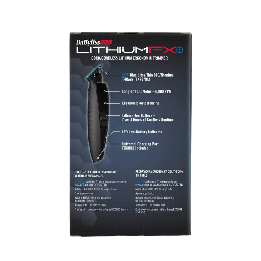 BabylissPRO Limited Edition Matte Black LithiumFX Trimmer