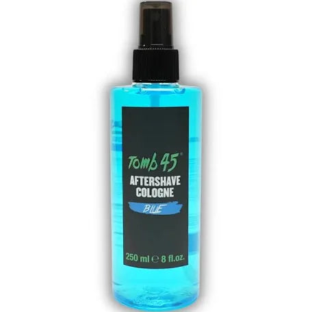 Tomb45 Aftershave Cologne Blue – Refreshing Barber Aftershave Splash (8 fl oz / 250ml)