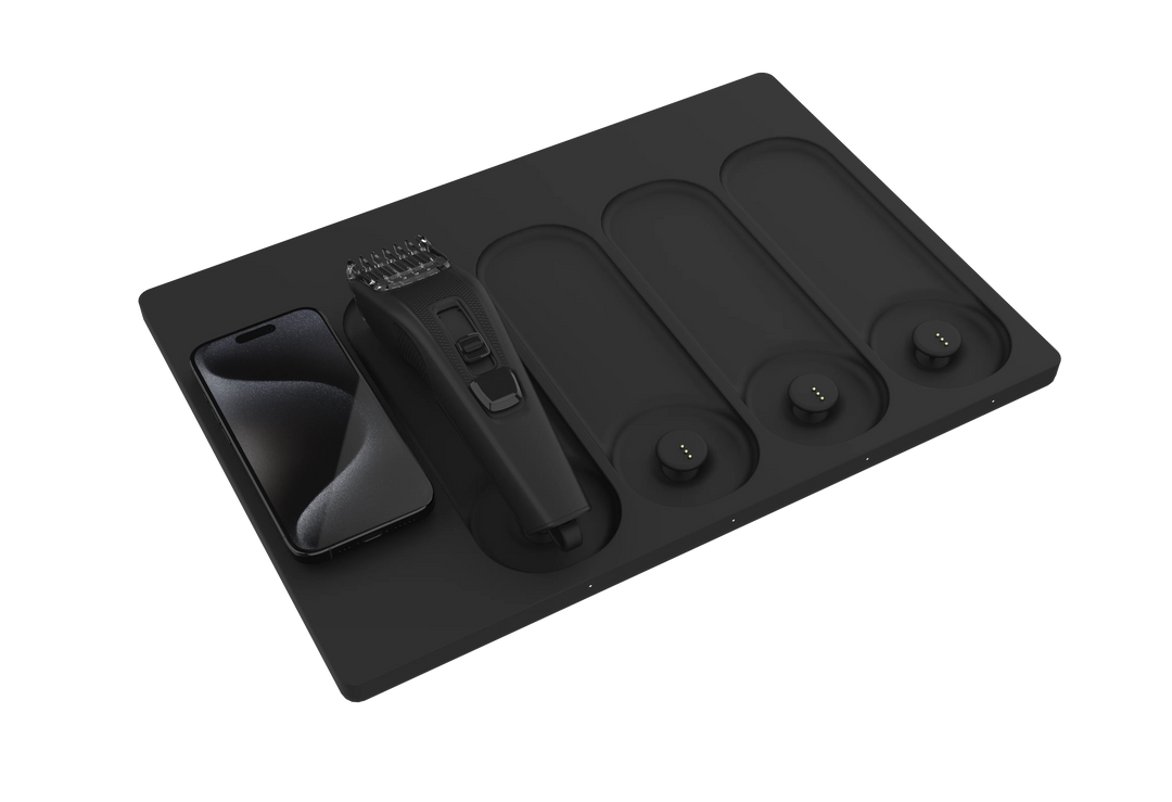 PWRD PRO barber charging station bundle tool organizer multiple clipper charging base