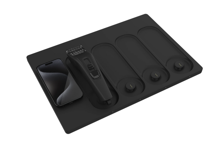 PWRD PRO barber charging station bundle tool organizer multiple clipper charging base
