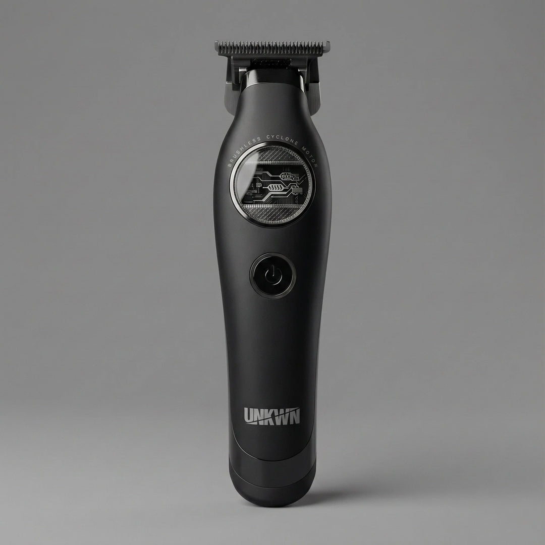 UNKWN Cyclone Professional Cordless Trimmer front product display on gray background