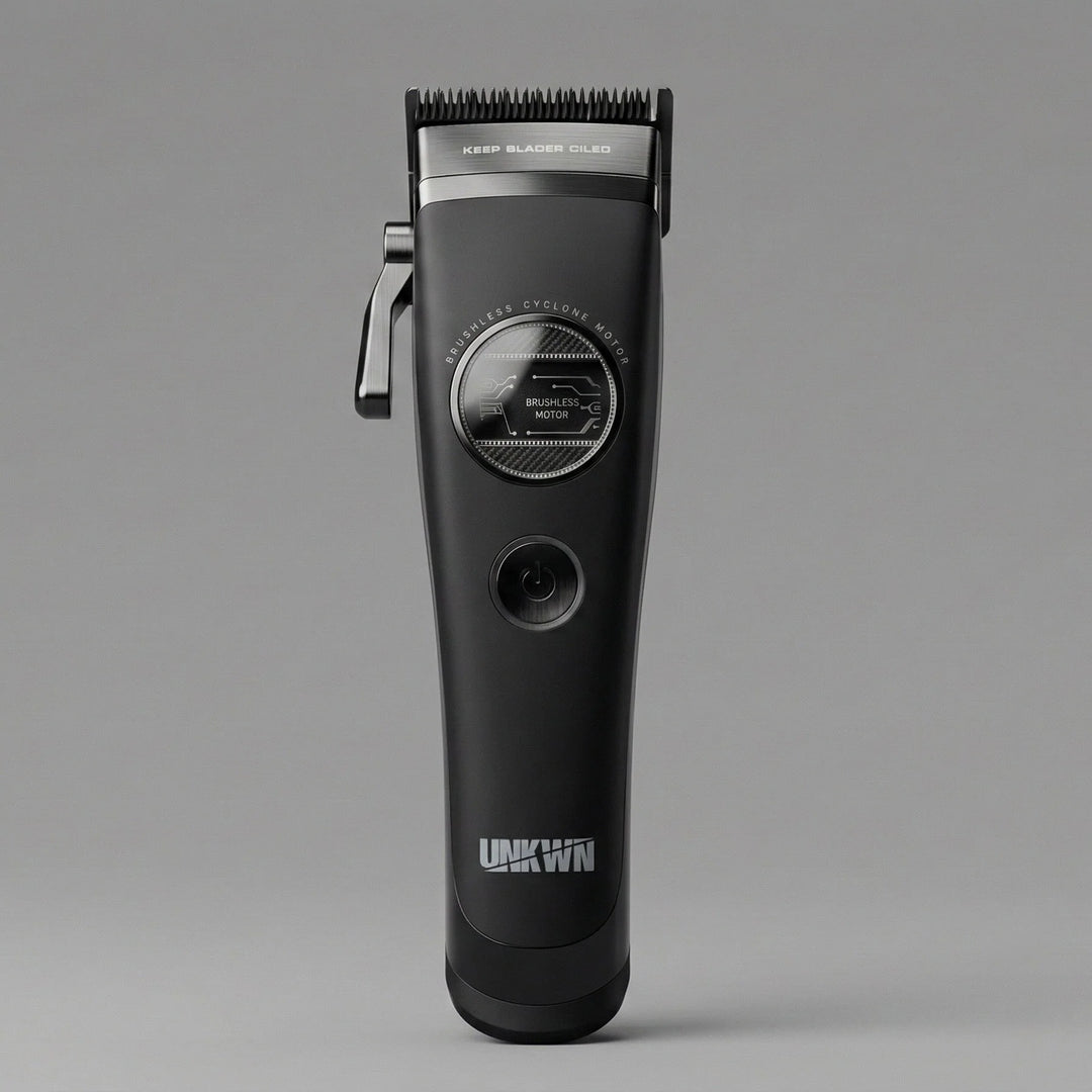 UNKWN Cyclone Professional Cordless Clipper front product image on gray background