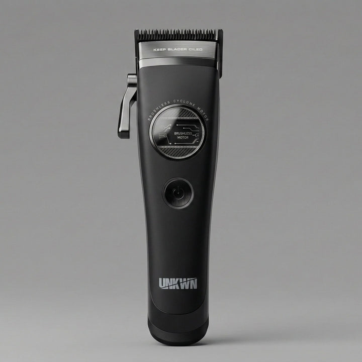 UNKWN Cyclone Professional Cordless Clipper front product image on gray background