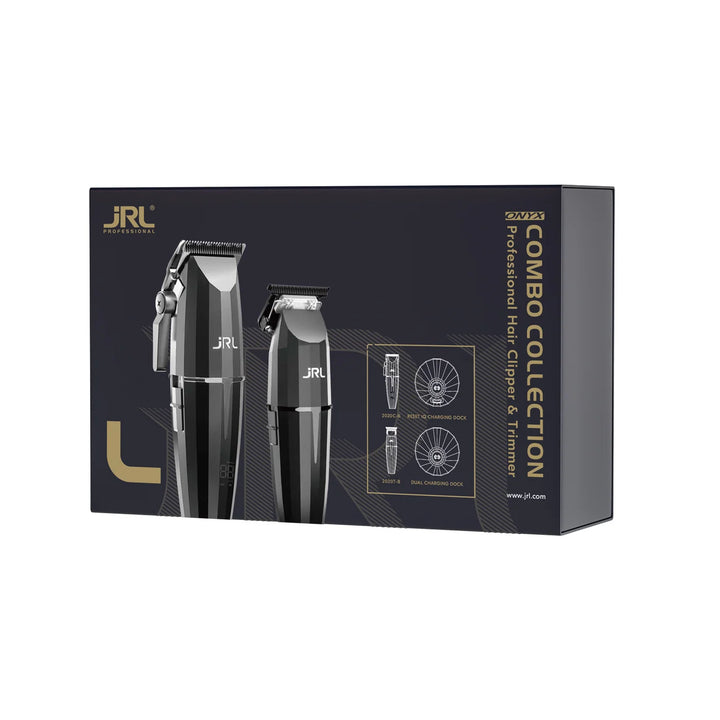 JRL Onyx Combo Collection Professional Hair Clipper & Trimmer Set