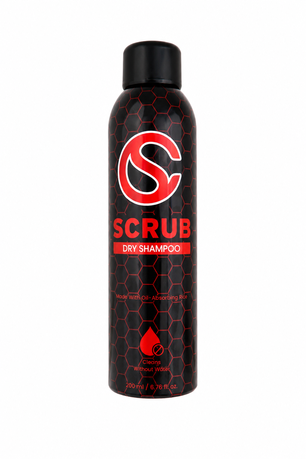 SCRUB Dry Shampoo waterless oil-absorbing hair refresher aerosol spray 200ml bottle