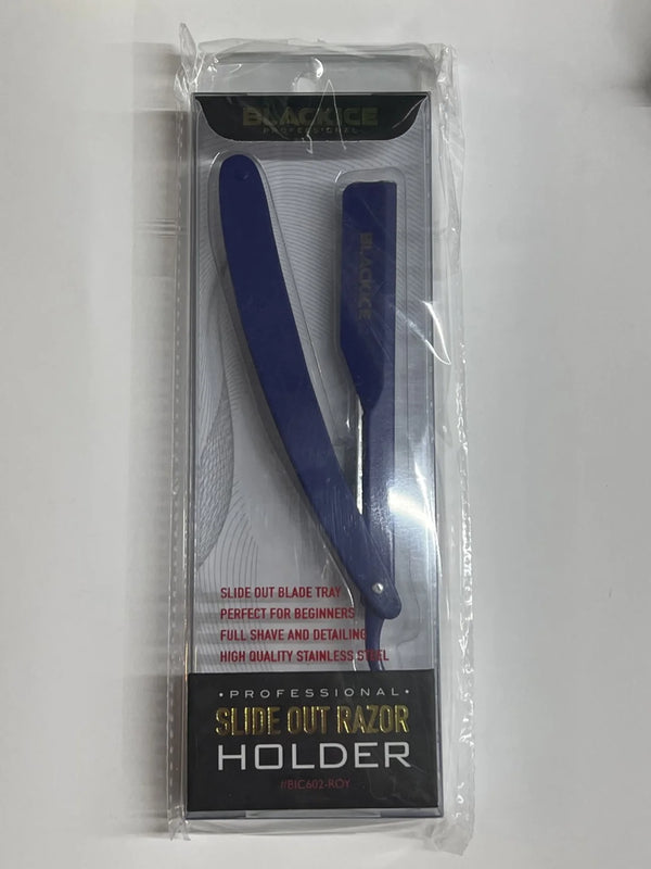 Black ice slide out razor, royal blue