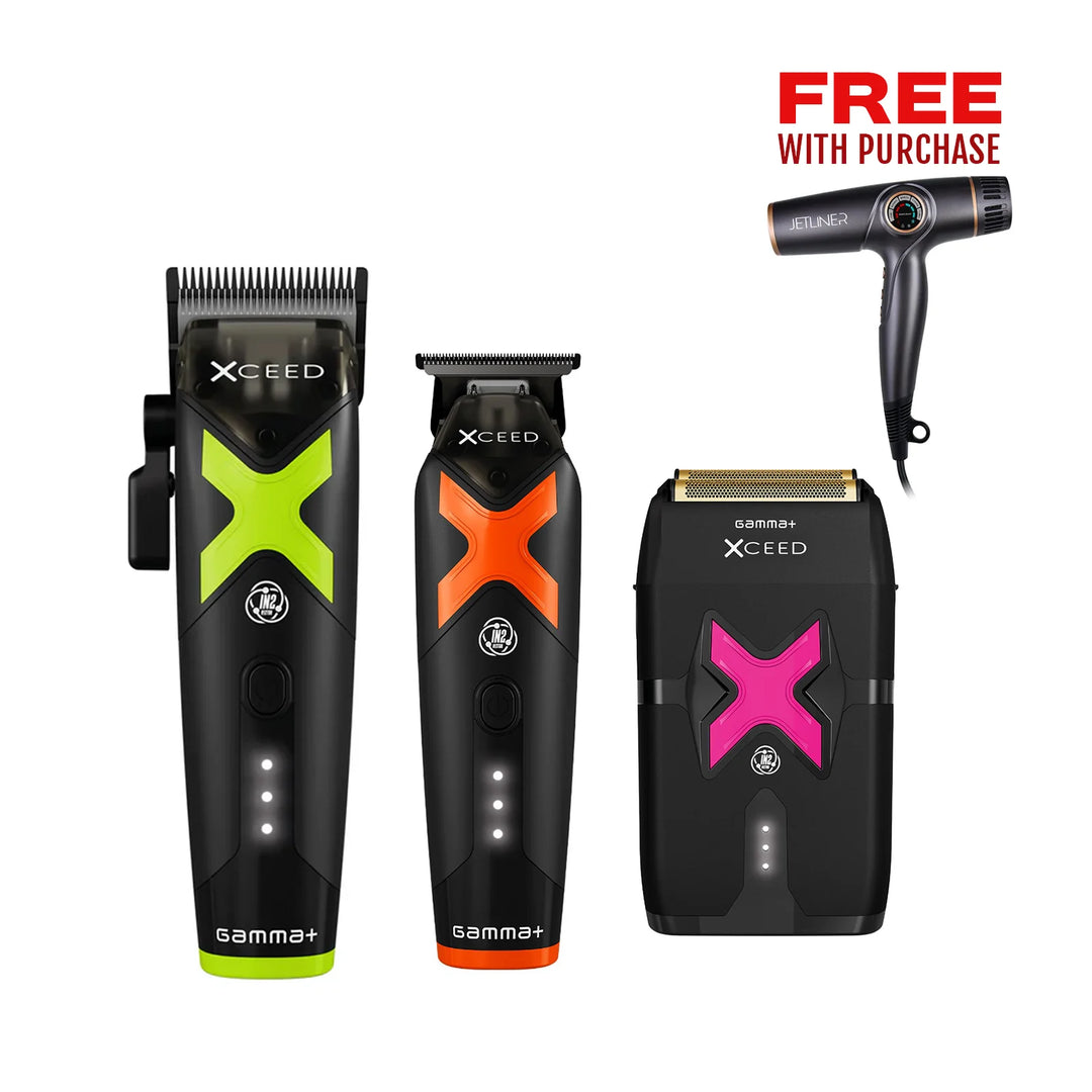 Gamma+ XCEED Combo with a FREE StyleCraft Jetliner Hair Dryer